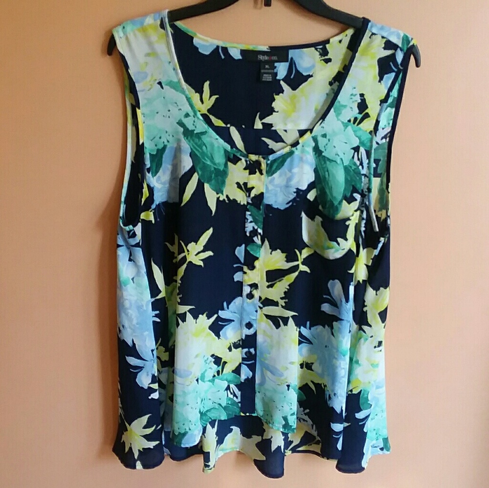 Style&Co Swing Sleeveless Blouse